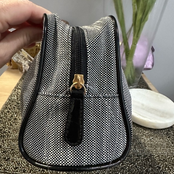 NWOT Vintage Tweed Dior Parfums Beaute Large cosmetic case - Picture 5 of 10